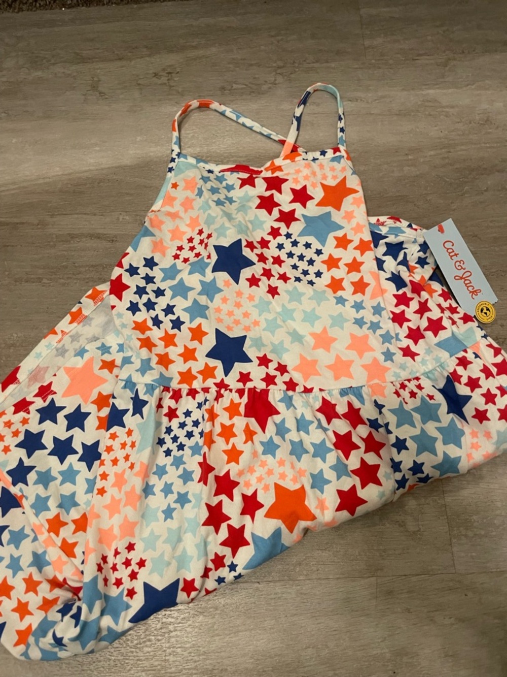 NWT - Cat & Jack Girls XL Star Print Sundress